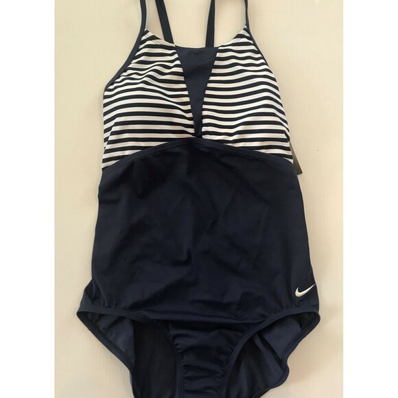 NIKE Competition Racing Training Swim Suit Racer back NESSA395-440 L - Picture 1 of 5